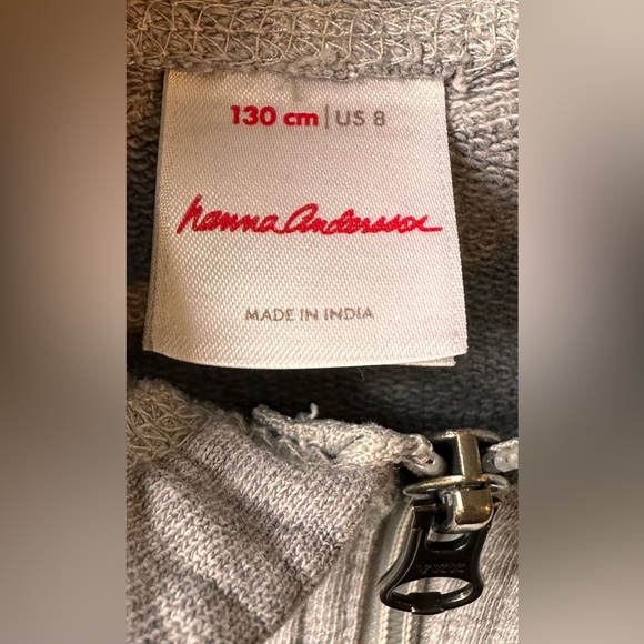 Kid’s Hanna Andersson Heather Gray Cotton Bright Basics Survivor Zip-Up Hoodie - Picture 10 of 14